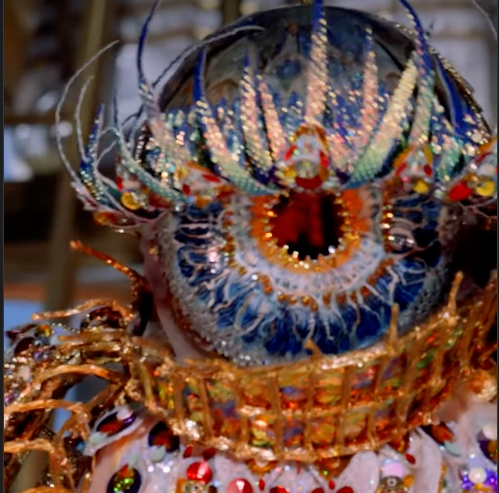Ornate bejeweled headdress